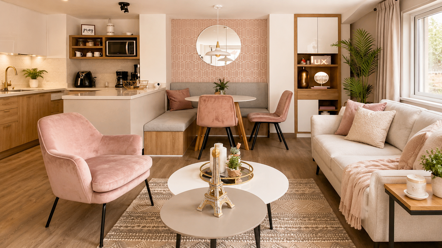 Warm contemporary conceptual interior by SEGALE Interiors
