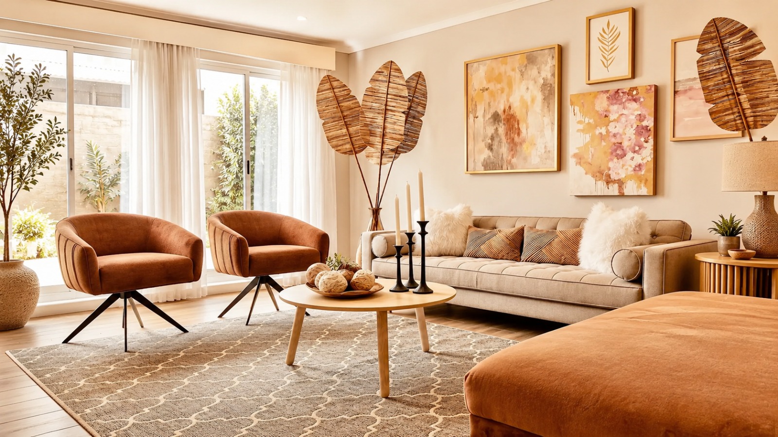 Warm and thoughtfully designed residential interior