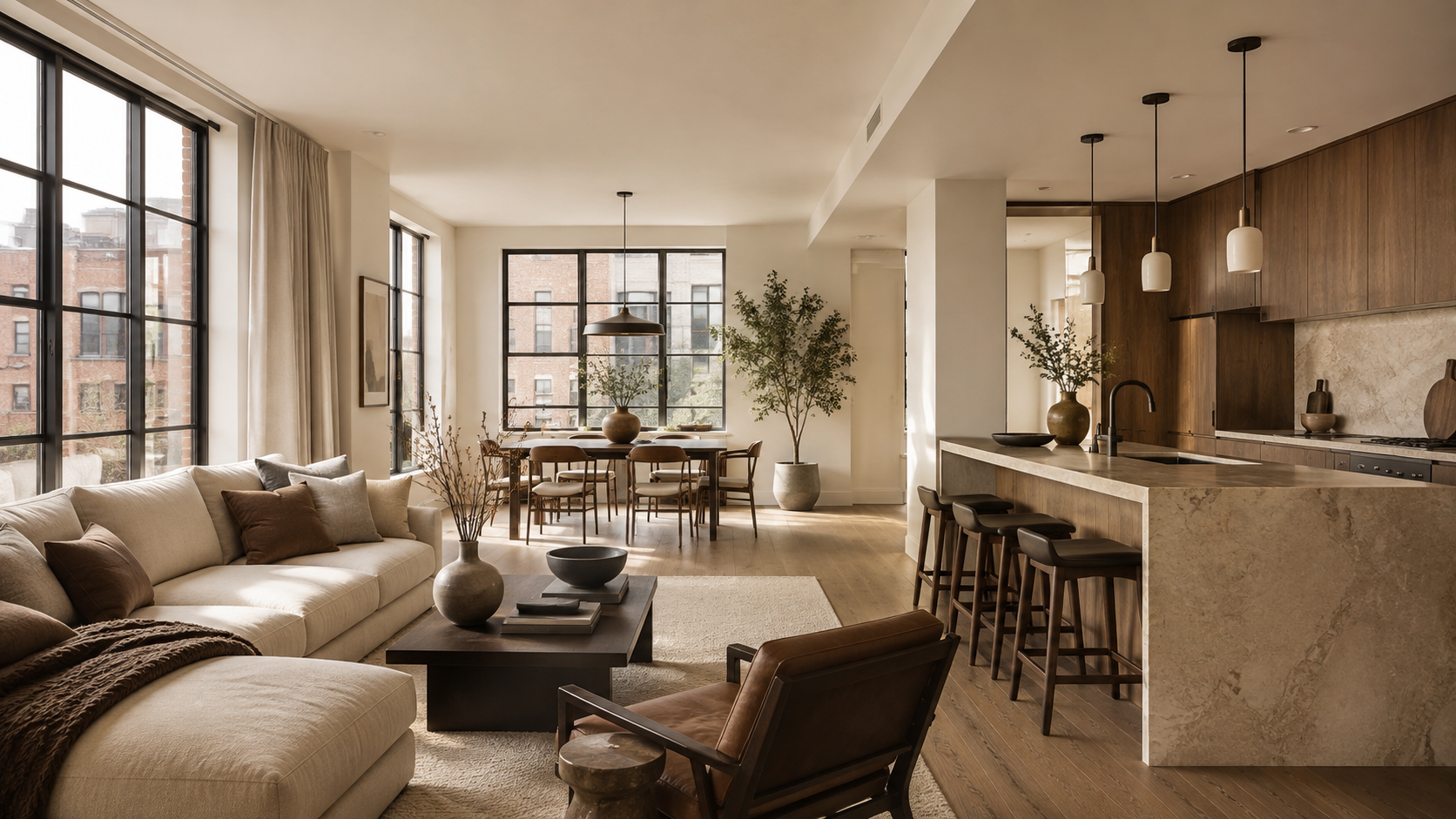 Nomada Apartament refined conceptual urban interior